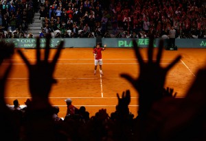 France v Switzerland - Davis Cup World Group Final: Day One